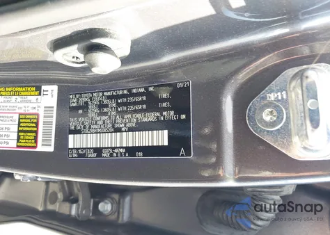 2021 Toyota Highlander Xle z USA, uszkodzony, nr VIN 5TDGZRBH1MS085204